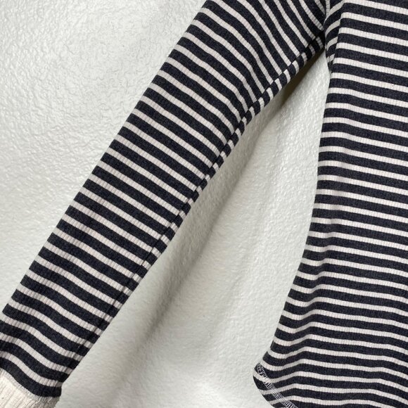 Abercrombie Fitch Sleepwear Collection Pajama Set Henley Ribbed Striped Size S - Picture 7 of 16